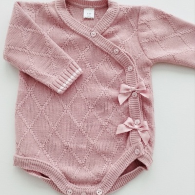 Conjunto de 3 Peças para Bebé – Fofo Rosa Velho, Body e Collant