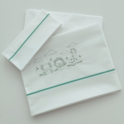 Jogo de Cama Bebé Verde Jogo de Cama Bebé Verde