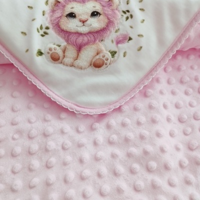 Manta polar para bebé Rosa