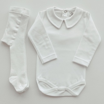 Conjunto de 3 Peças para Bebé – Fofo Azul bebé, Body e Collant Conjunto de 3 Peças para Bebé – Fofo Azul bebé, Body e Collant