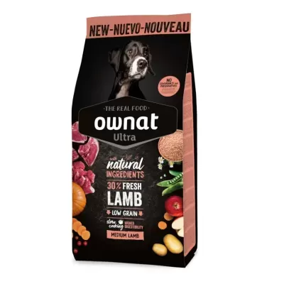 Ownat Ultra Medium Lamb and Rice (12kg)