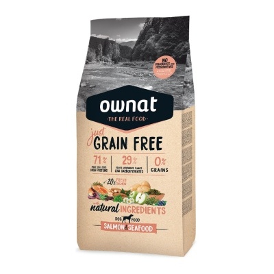 Amostra (200g) Ownat just grain free salmon & seafood
