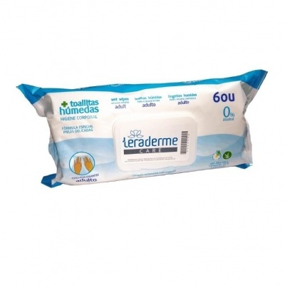 TOALHITAS HUMIDAS TERADERME - 31 X 20 CM (60 UNIDADES)