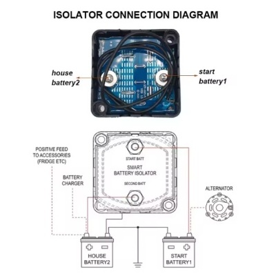 ⚡ Relé Sensível à Tensão Automático 12V  – Isolador de Baterias