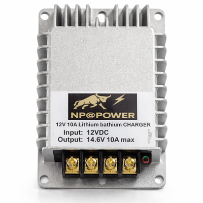 🔋 DC-DC CHARGER 10A 12V → 12V LiFePO₄ NP@POWER – Gama Premium+