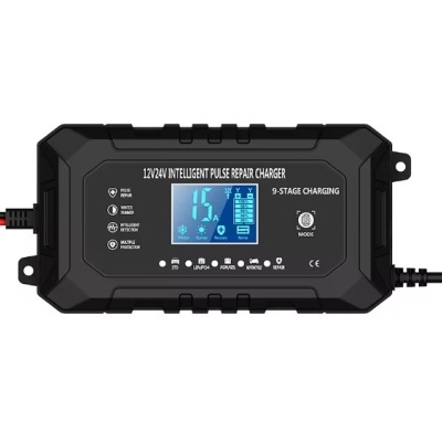 Carregador Inteligente NP@POWER Essential 15A – 220V → 12V/24V | LiFePO₄, AGM, GEL, SMF, e Chumbo