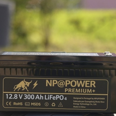Bateria de Lítio LiFePO₄ NP@POWER Premium 12V 300Ah – com APP e Visor Digital