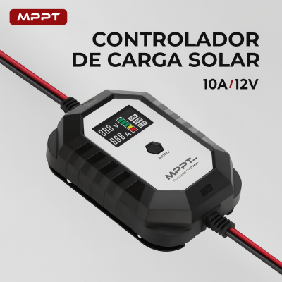 Controlador Solar MPPT 10A 12V Essential – Display LCD