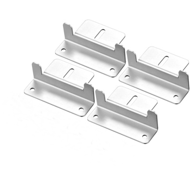4 Suportes em Alumínio Tipo Z para Painéis Solares