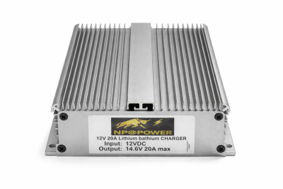🔋 DC-DC CHARGER 20A 12V → 12V LiFePO₄ NP@POWER – Gama Premium+