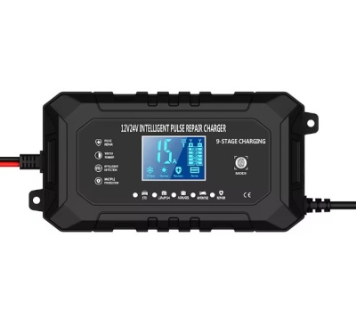 Carregador Inteligente NP@POWER Essential 15A – 220V → 12V/24V | LiFePO₄, AGM, GEL, SMF, e Chumbo