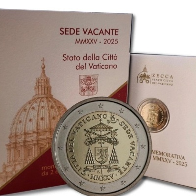 VATICANO 2 euro 2025  Sede Vacante