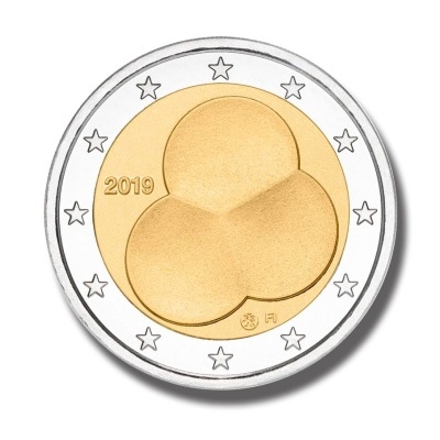 Finlândia 2 euro 2019 100 Anos Constituição