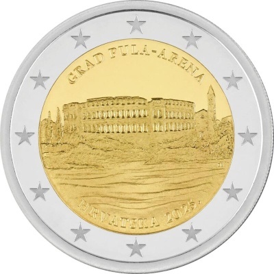 CROÁCIA 2 euro 2025  Grad Pula Arena