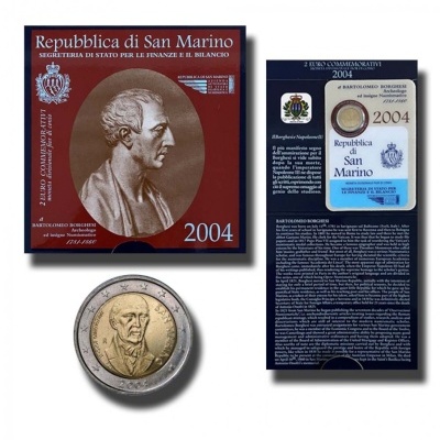 Sao Marino 2 Euro Bartolomeo Borghesi 2004