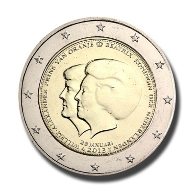 Países Baixos 2 euro 2013 Duplo Retrato