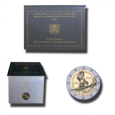 Vaticano 2 euro 2006 - 5.º centenário da Guarda Suíça Pontifícia