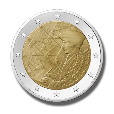 Itália 2 euro 2022  35 anos do programa Erasmus