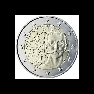 França 2013 150.º aniversário do nascimento de Pierre de Coubertin, iniciador da renovação dos Jogos Olímpicos e primeiro presidente do Comité Olímpico Internacional