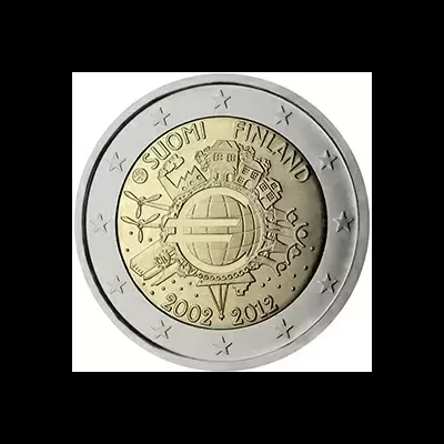 Finlandia 2 euro TYE 10 anos do euro 2012
