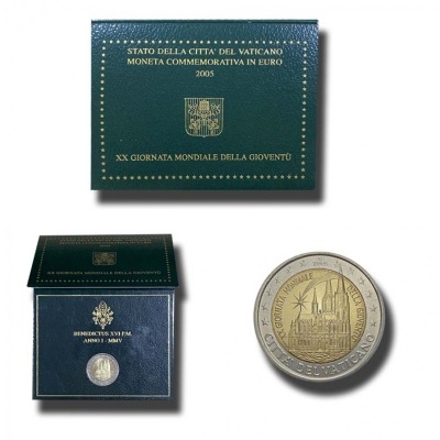 Vaticano 2 euro 20.ª Jornada Mundial da Juventude 2005