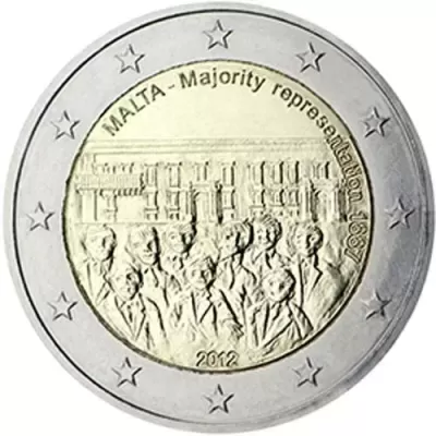 Malta 2 euro 2012 Representação da Maioria