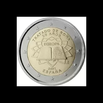 Espanha 2 euro 50.º aniversário do Tratado de Roma