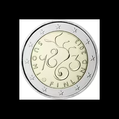 Finlândia 150.° aniversário do Parlamento de 1863, ano em que tiveram início as sessões parlamentares regulares na Finlândia