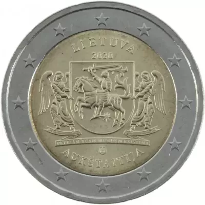 Lituânia 2 euro 2020 Aukštaitija