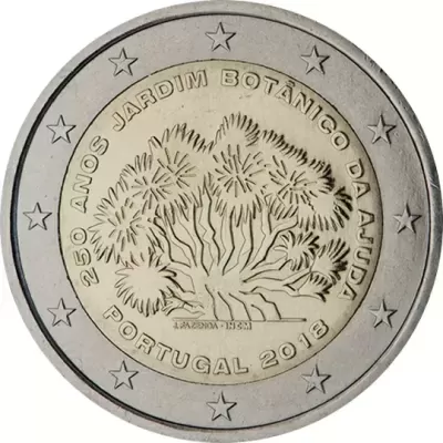 Portugal 2 euro 2018  250 anos do Jardim Botânico da Ajuda