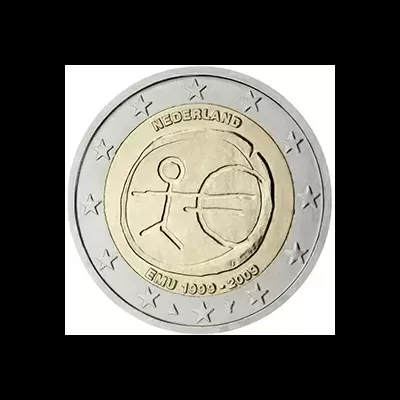 Holanda 2 Euros 10 Aniversário da UEM 2009