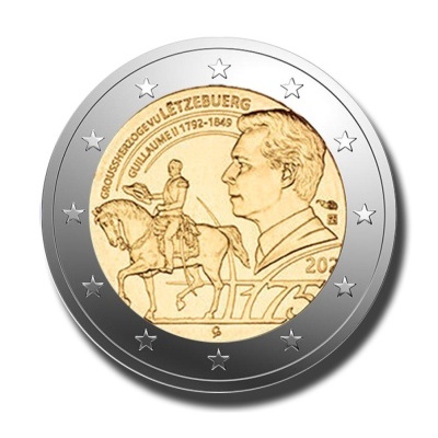 Luxemburgo 2 euro 2024  Grão-Duque Guilherme