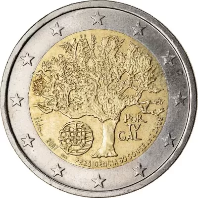 Portugal 2 euro 2007 Presidencia Uniao Europeia