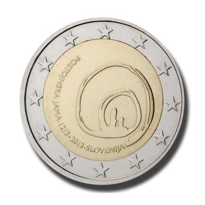 Eslovénia 2 euro 2013 Grutas de Postojna