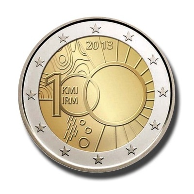 Bélgica 2 euro 2013 Centenário da criação do Instituto Real de Meteorologia