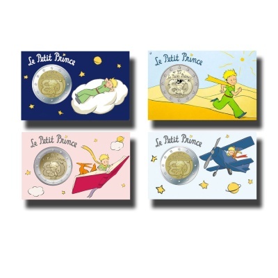 França 2 euro 2026 Pequeno Principe 4 coincards