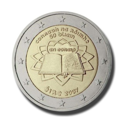 irlanda 2 euro 2007 50.º aniversário do Tratado de Roma