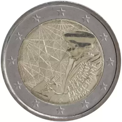 LITUÂNIA 2 euro 2022  35 anos do programa Erasmus