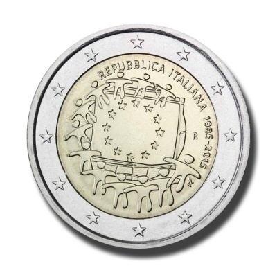 Itália 2 euro 2015 Bandeira