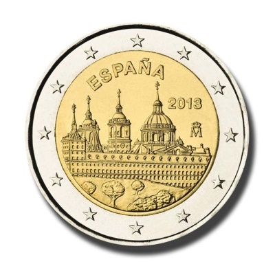 Espanha 2 euro 2013 Mosteiro de San Lorenzo de El Escorial
