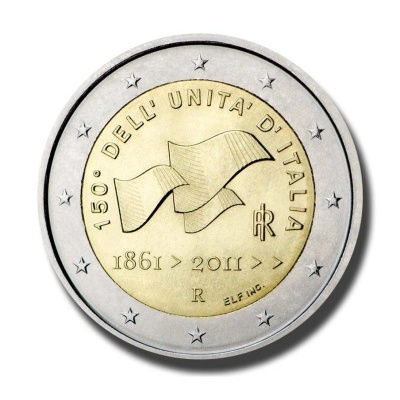 Itália 2 euro 2011 Unificação