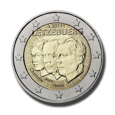 Luxemburgo 2 euro 2011 Nomeação Grao Duque Jean
