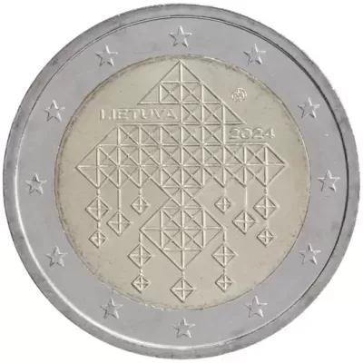 LITUÂNIA 2 euro 2024  Jardins da Palha