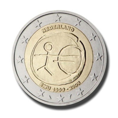 Países Baixos 2 Euro 2009 10 Aniversário da UEM 2009