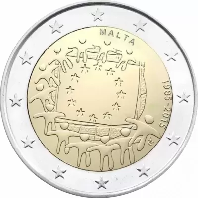 Malta 2 euro 2015 Bandeira