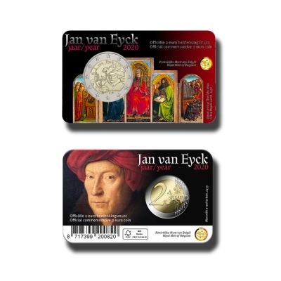 Bélgica 2 euro 2020 Jan van Eyck