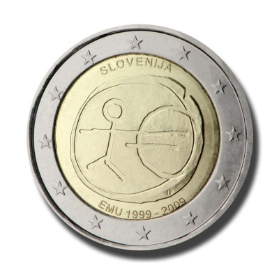 Eslovenia 2 Euro 2009 10 Aniversário da UEM