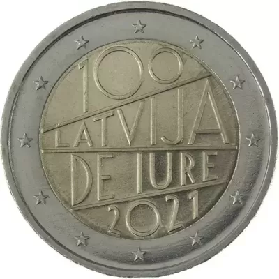 LETÓNIA 2021 Centenário do reconhecimento internacional de jure da Letónia