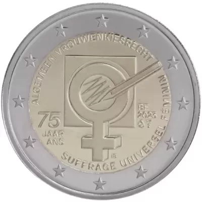 BÉLGICA 2023  75.º aniversário do direito de sufrágio das mulheres na Bélgica