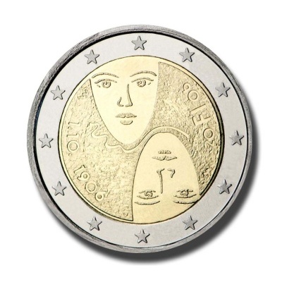 Finlândia 2 euro 2006 100.º aniversário do sufrágio universal e igualitário